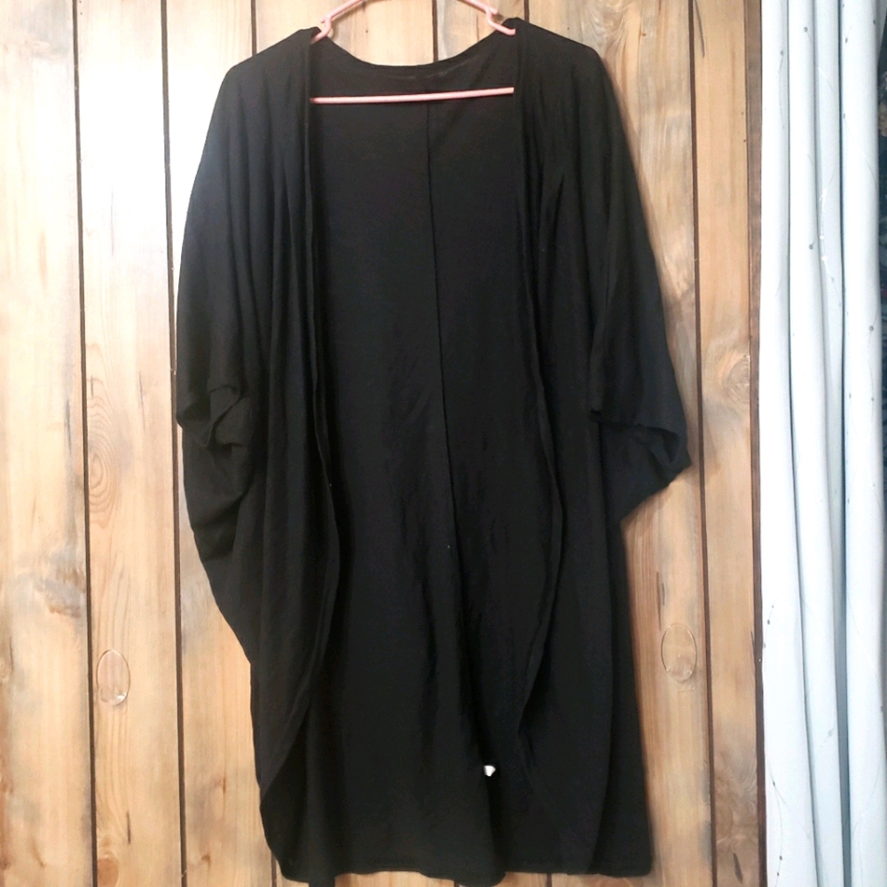 Black batwing cardigan